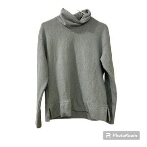 RBX Active Womens Light Blue Pin Striped Turtleneck Pullover Sweater Size Med